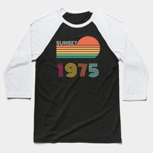 Sunset Retro Vintage 1975 Baseball T-Shirt